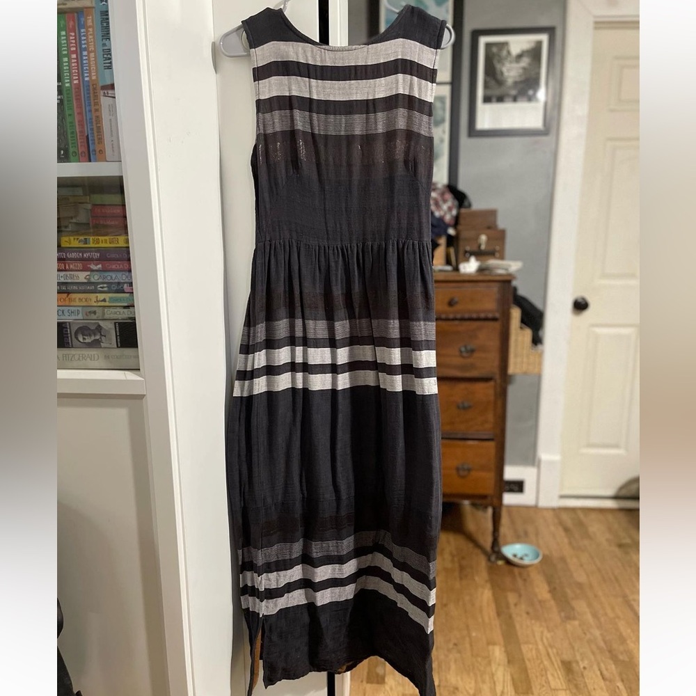 Ace & jig chalet sleeveless maxi custom in obsidian double gauze small